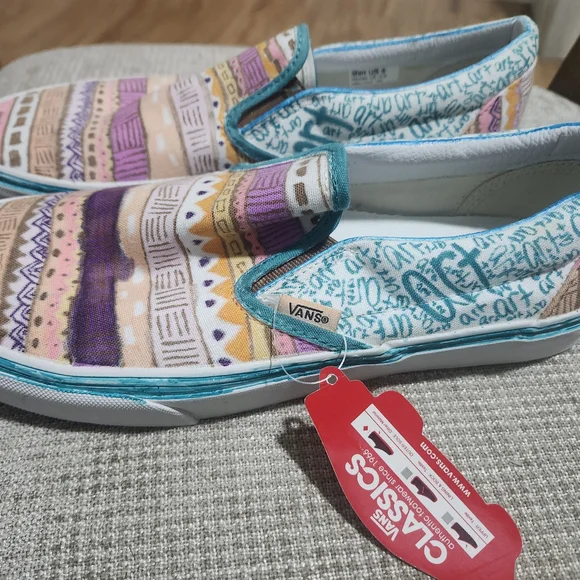 Vans Multicolor Slip-On Sneakers - Picture 2 of 3